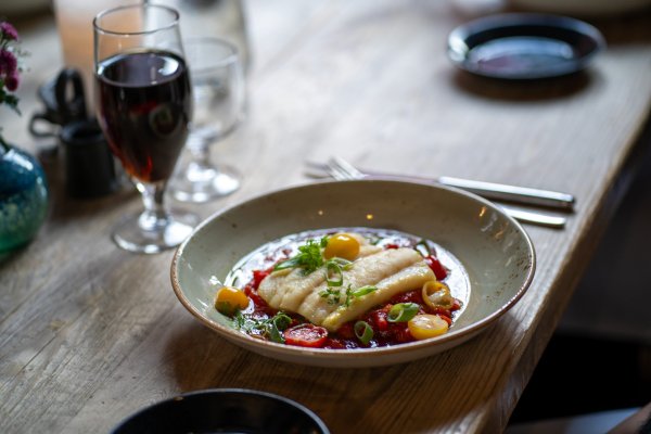 Sider og sjømatmiddag på Bryggen Tracteursted